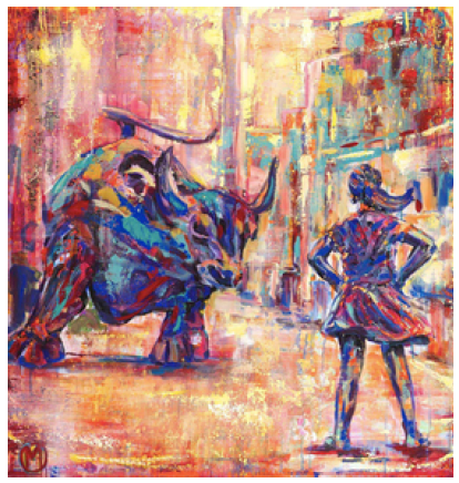 Fearless Girl with Bull (Paper Print)